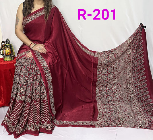 Pure Modal Silk Saree with blouse