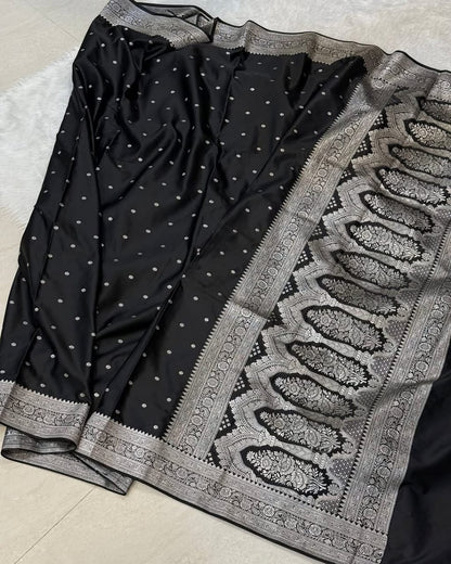 Banarasi Pure katan mashru silk saree With Blouse