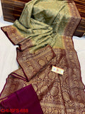 Banarasi  Georgette   Soft  Silk Saree With Zari Work