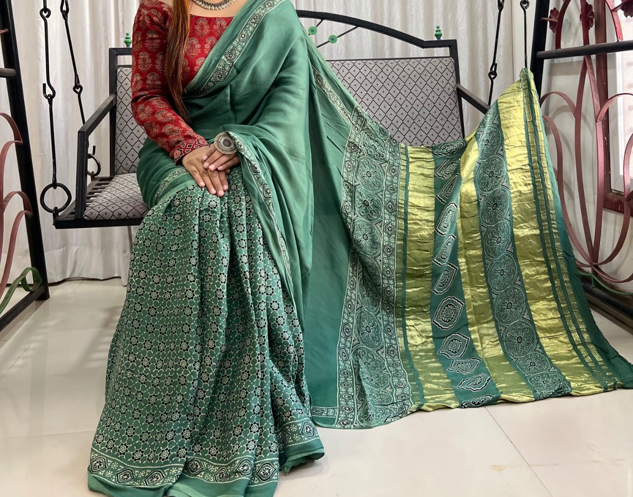 Pure Modal Silk Saree with blouse