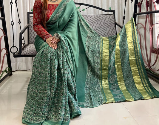 Pure Modal Silk Saree with blouse