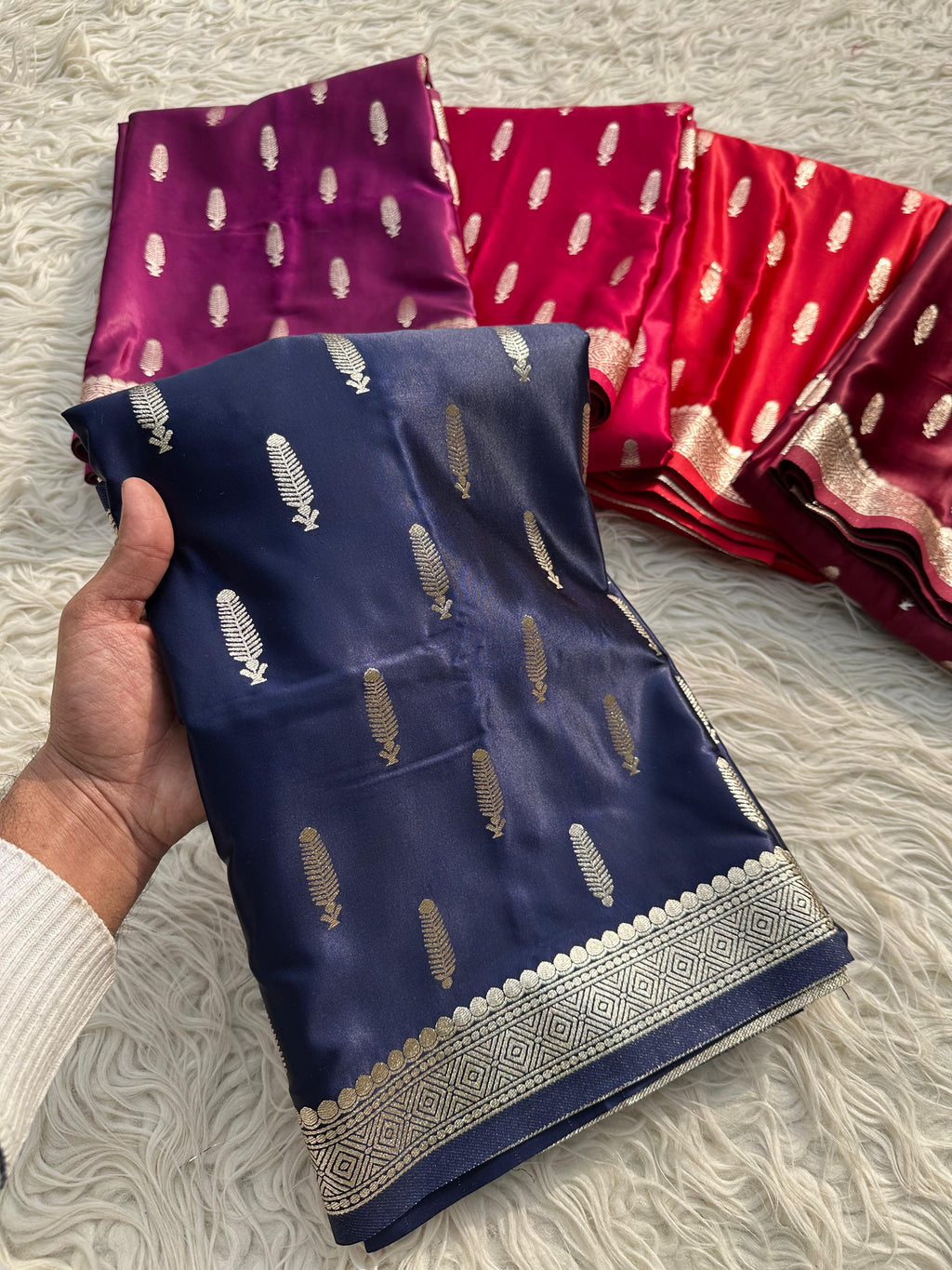 Banarasi katan mashru silk saree