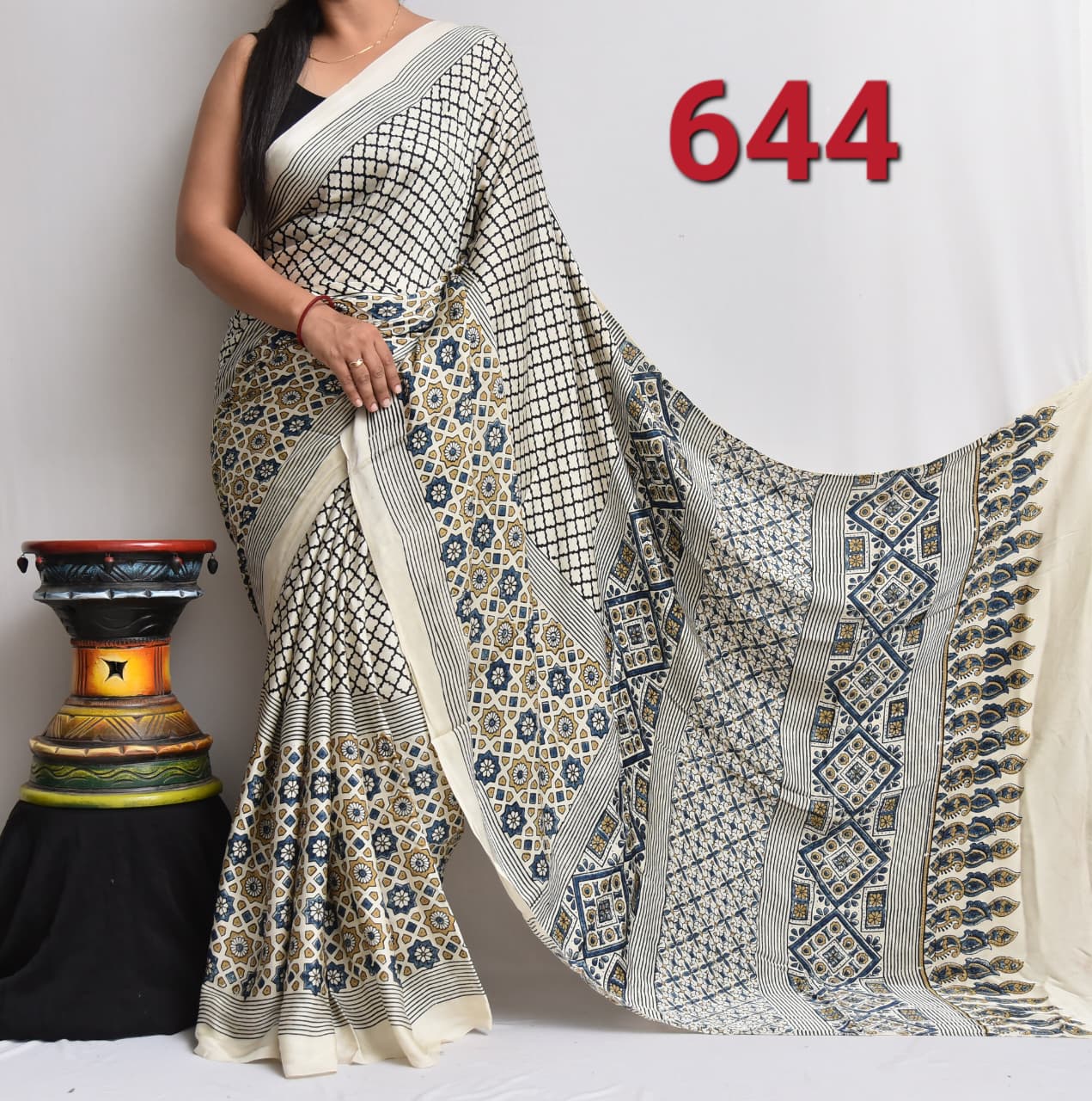 Pure Modal Silk Saree with blouse