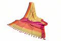 Pure Linen By Linen  Saree With  Blouse