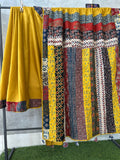 Pure Mul Cotton Saree With Ajrakh Mirror Work