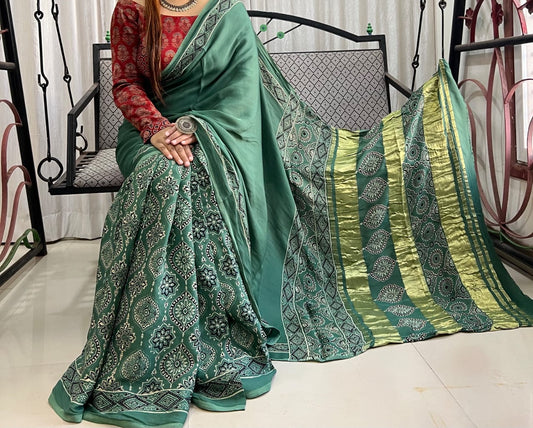 Pure Modal Silk Saree with blouse