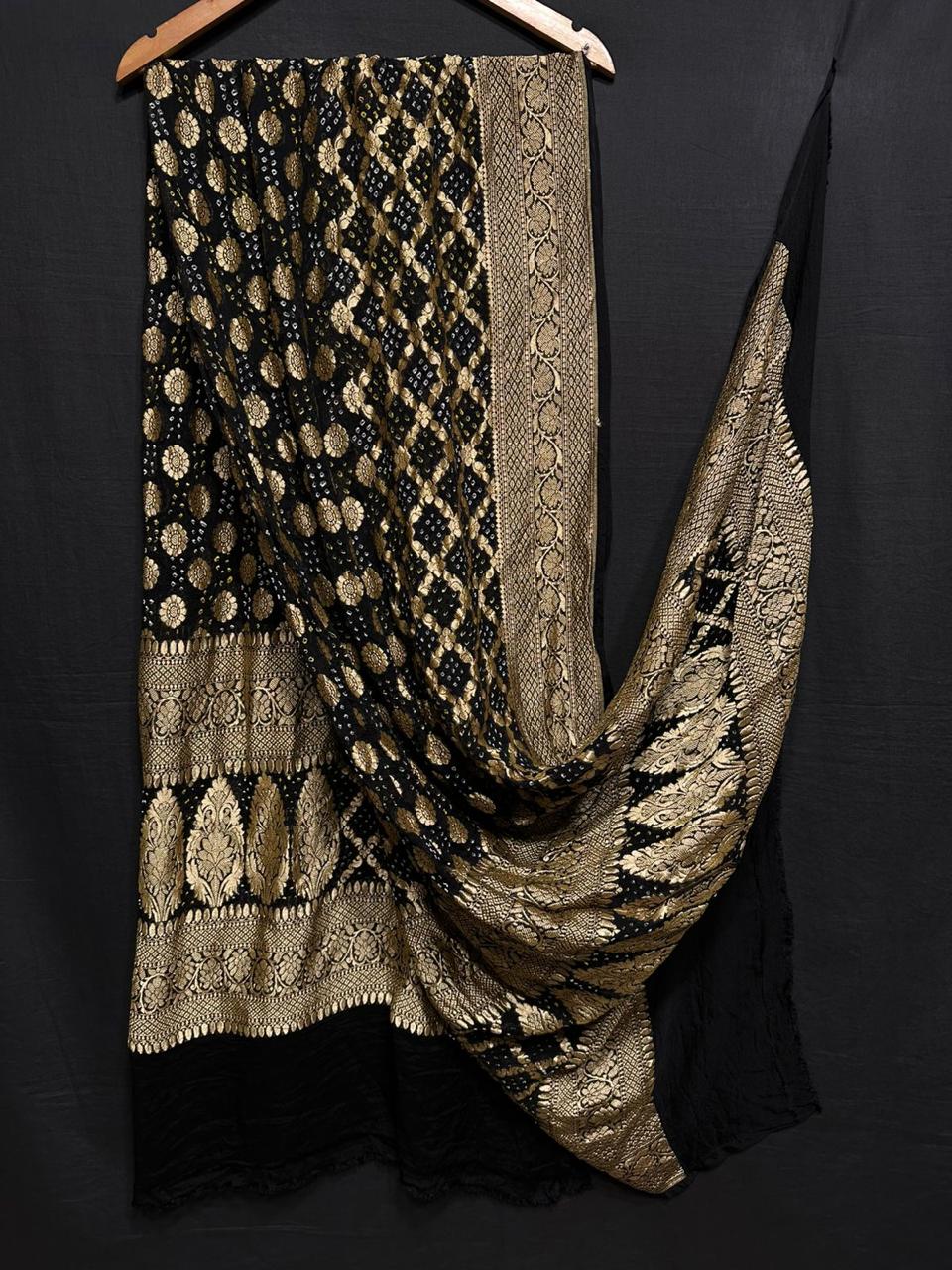 Pure Modal Silk  Bandhaj  Print   Dupatta