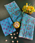 Pure Kota Doria  printed Saree With Blouse