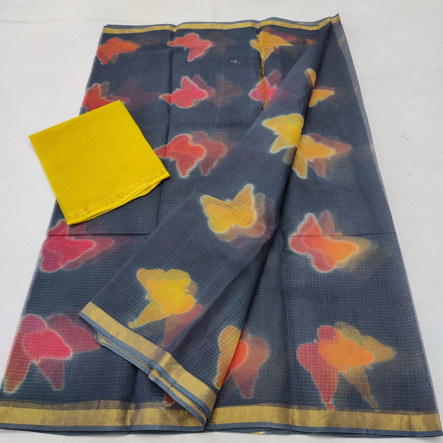 Kota Doriya Print saree with blouse