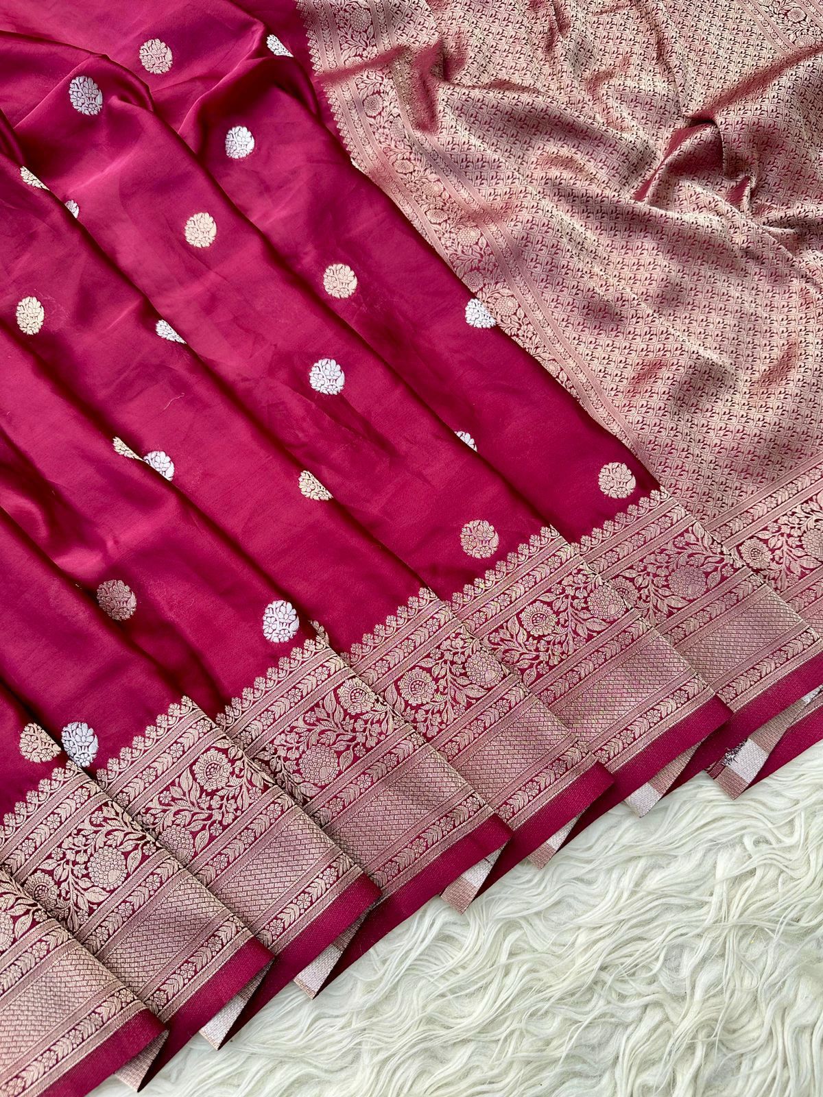 Banarasi katan mashru silk saree