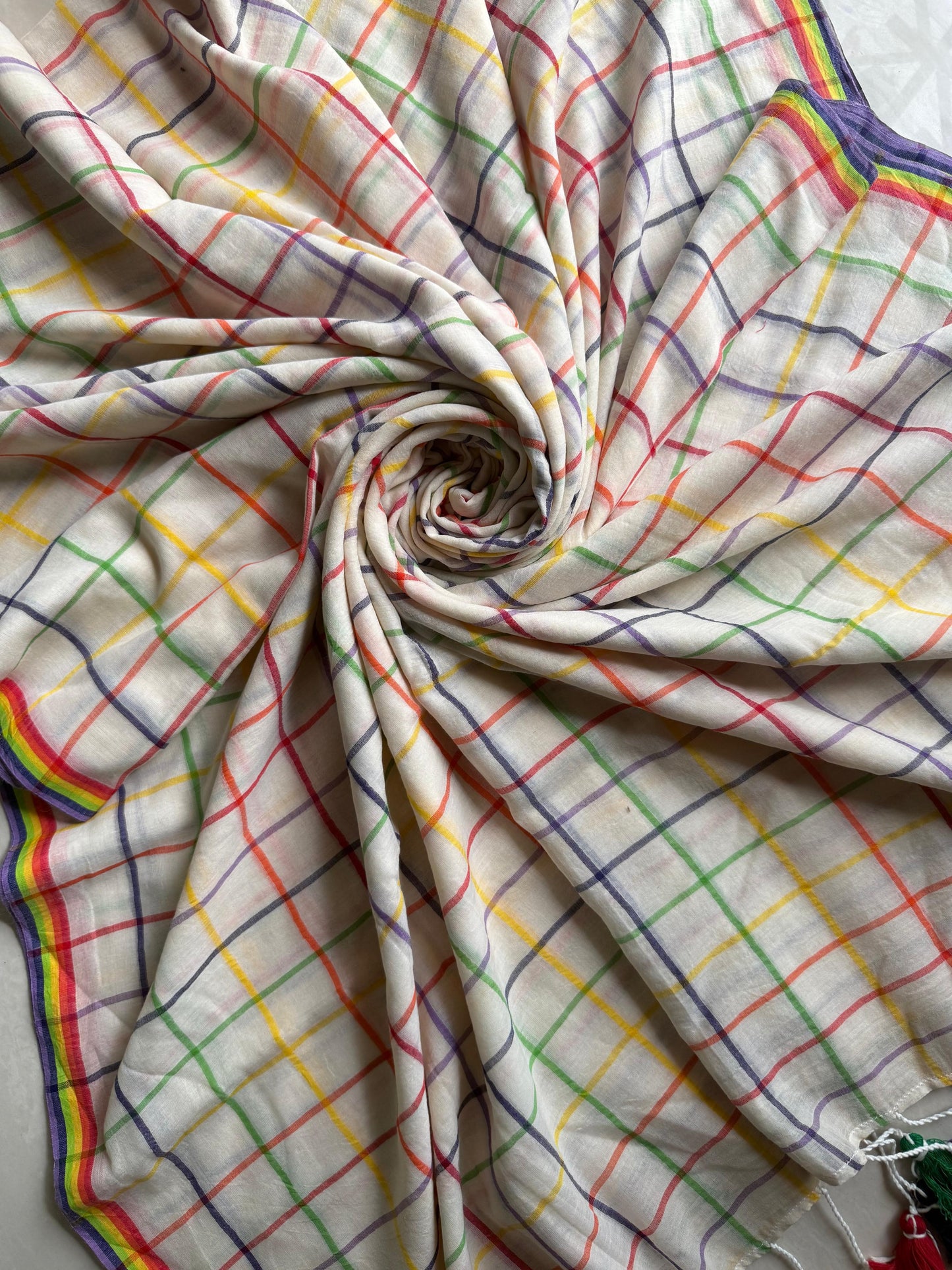 Beautiful Cotton Mulmul  Saree