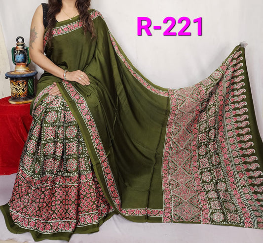 Pure Modal Silk Saree with blouse
