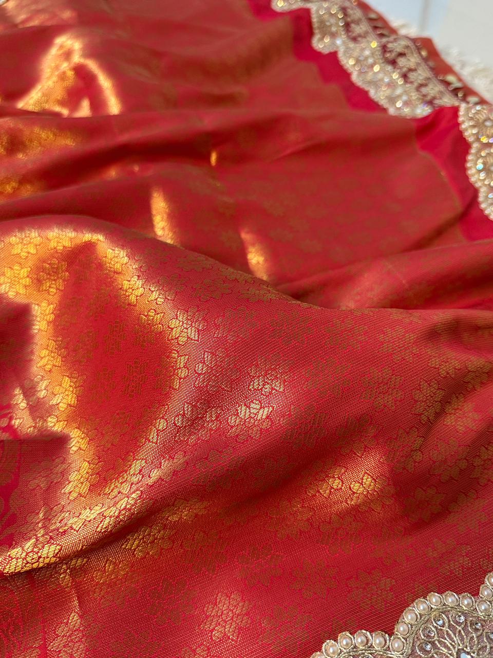 Banarasi Tissue Silk Saree With Blouse