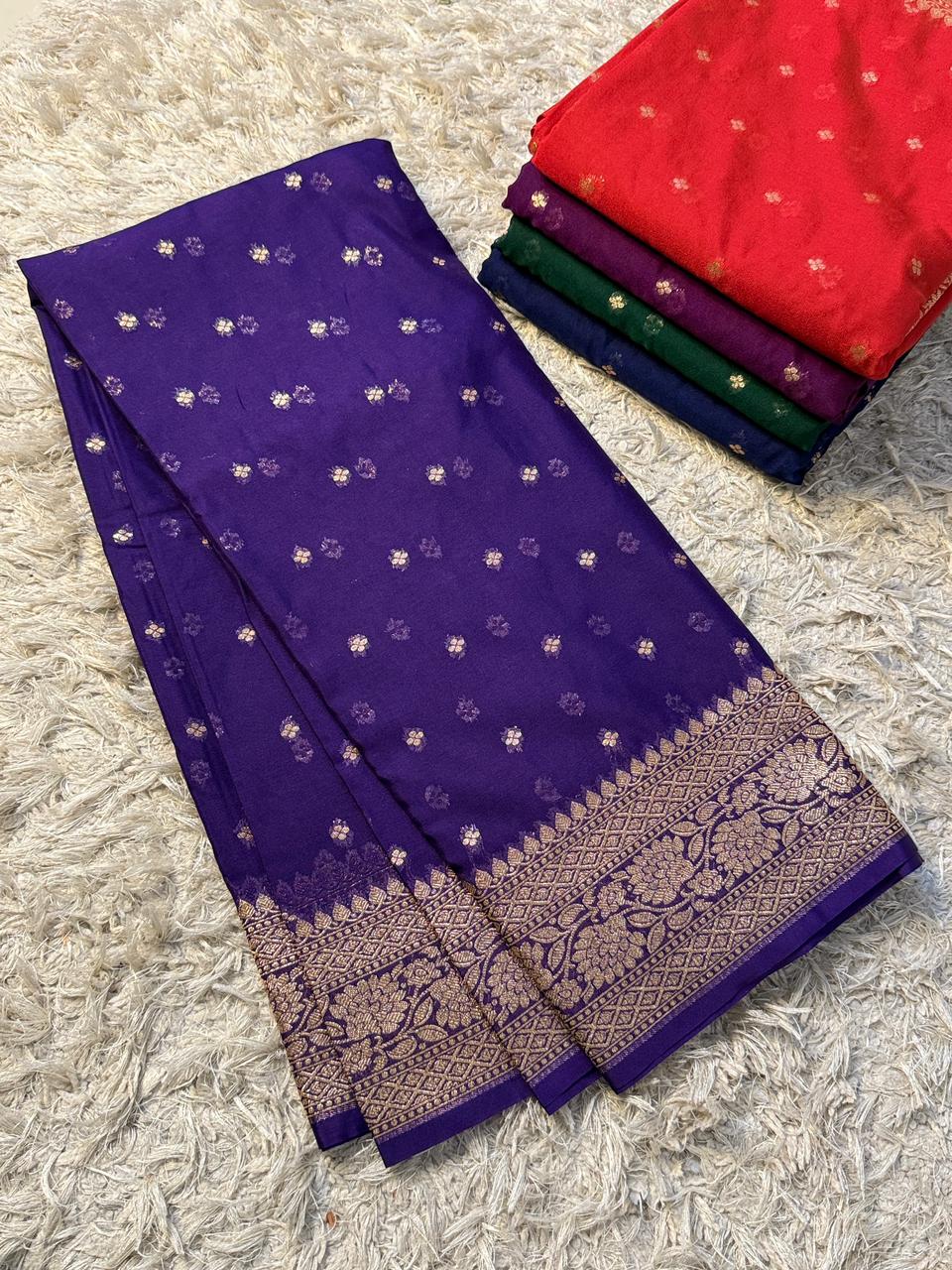 Handloom Banarasi Semi khaddi Chiffon Georgette Soft Silk Saree