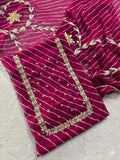 Designer Georgette Suit Set with Gota Patti Work