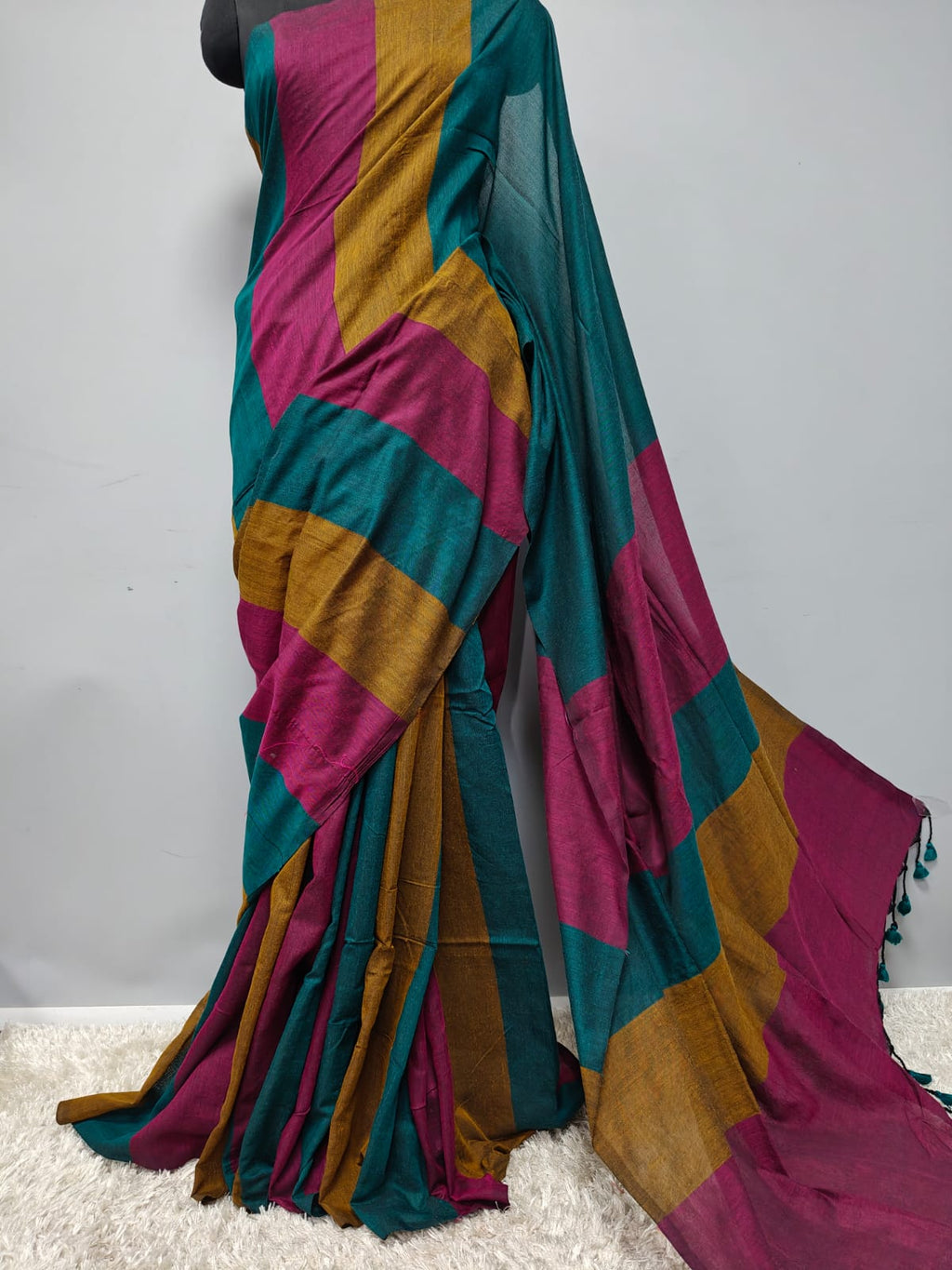 khaddi Cotton Silk Saree