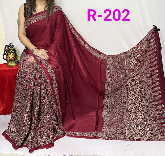 Pure Modal Silk Saree with blouse
