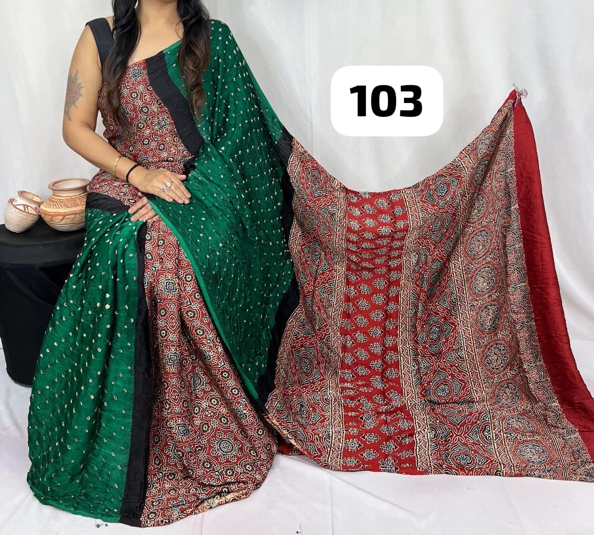 Pure Modal Silk Saree with blouse
