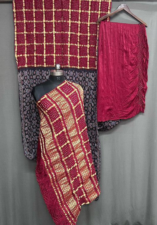 Pure Modal Silk Saree with blouse