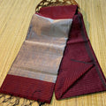 Handloom silk cotton With pallu zari work With blouse