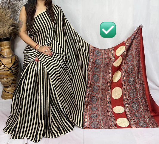 Pure Modal Silk Saree with blouse