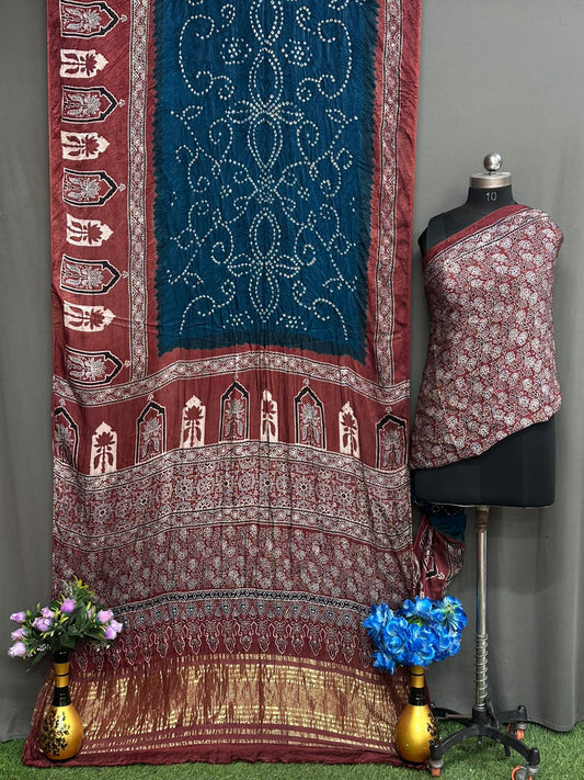 Pure Modal Silk Saree with blouse