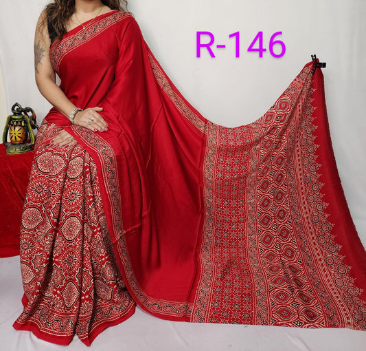 Pure Modal Silk Saree with blouse