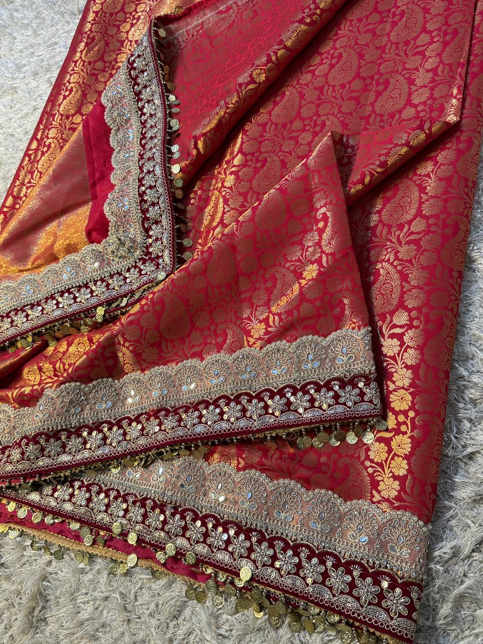 Banarasi Tissue Silk Saree With Blouse