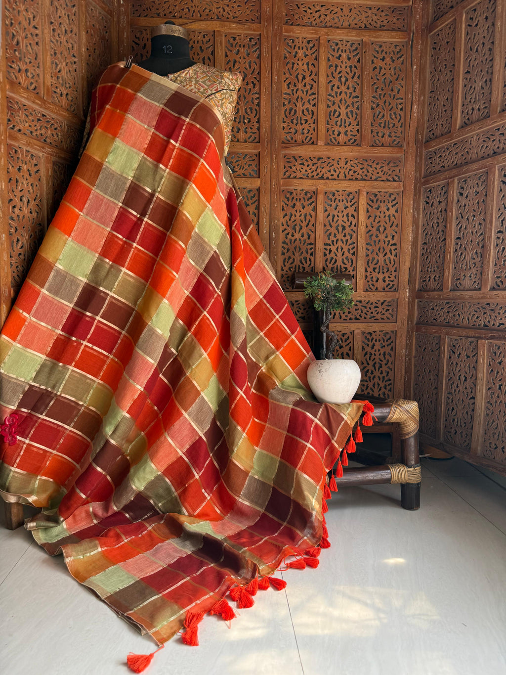 Beautiful Cotton Mulmul Saree Without blouse