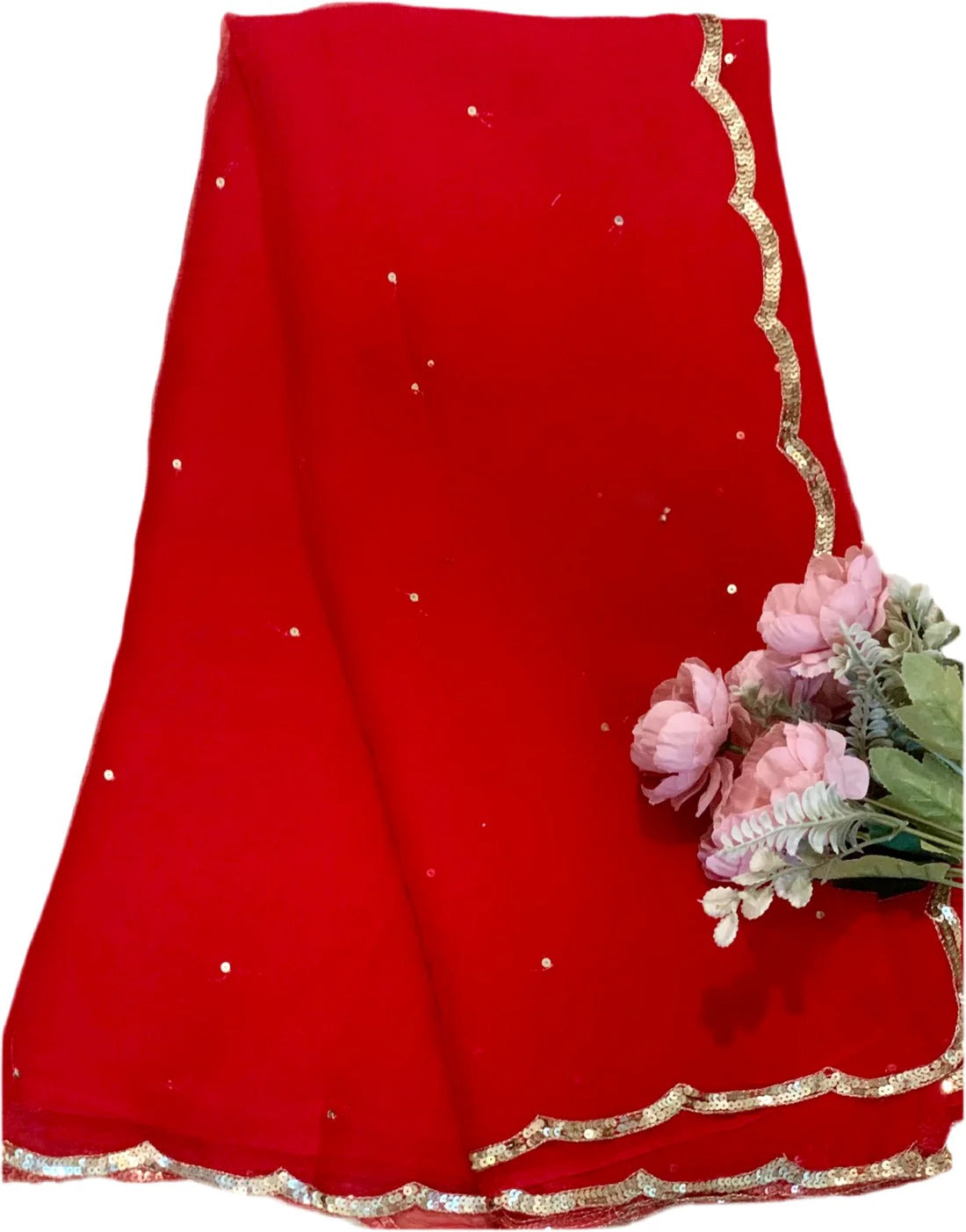 Pure Jaipuri Chiffon Saree
