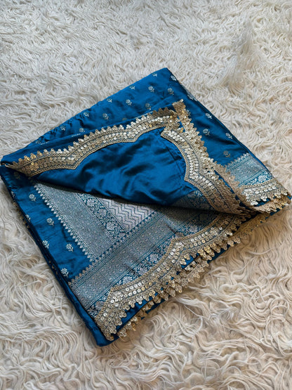 Banarasi katan mashru silk saree
