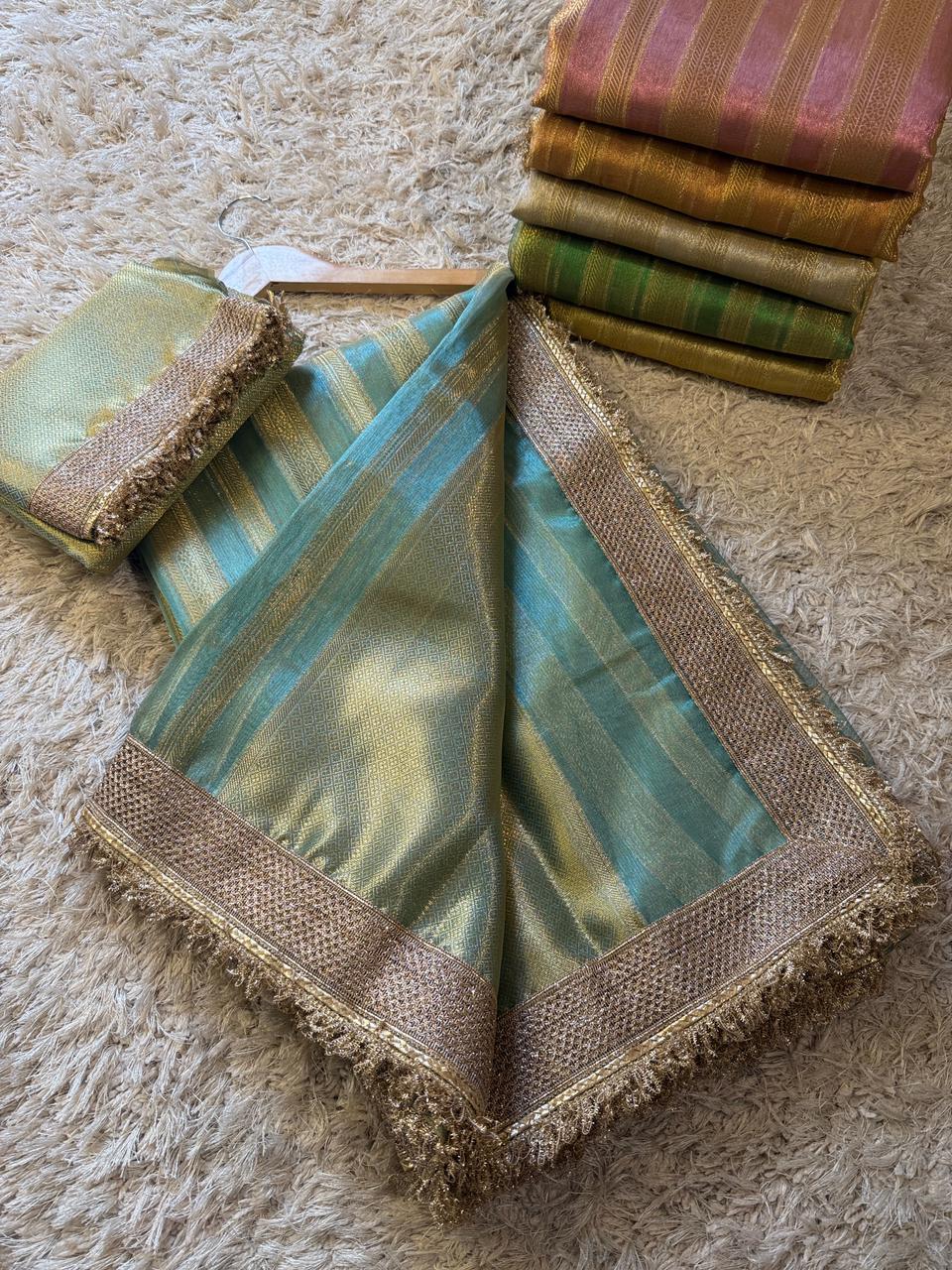 Banarasi Tissue Silk Saree With Blouse