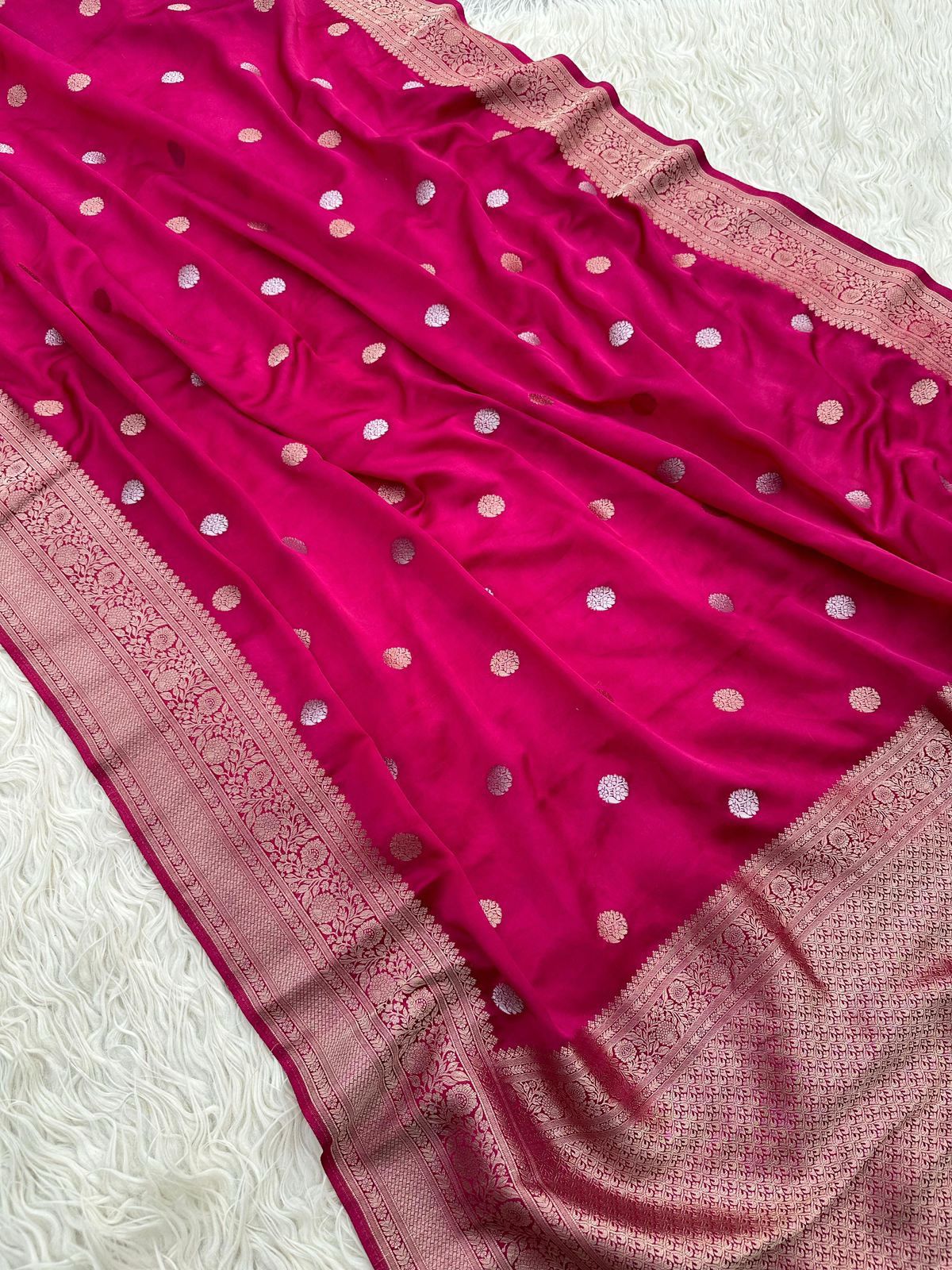 Banarasi katan mashru silk saree