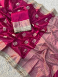 Banarasi Tissue Silk Saree With lace work border