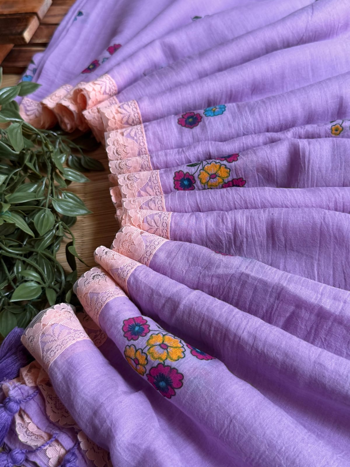 Beautiful Cotton Mulmul  Saree
