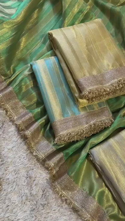 Banarasi Tissue Silk Saree With Blouse