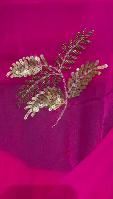 Pure Jaipuri Chiffon Saree