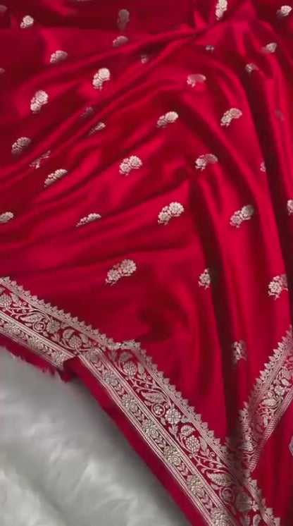 Banarasi katan mashru silk saree