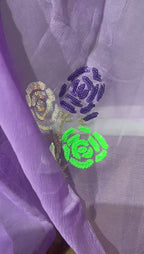 Pure Jaipuri Chiffon Saree