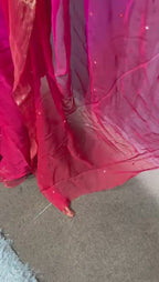 Pure Diamond Chiffon Beautiful Zari Border Work Saree With Blouse