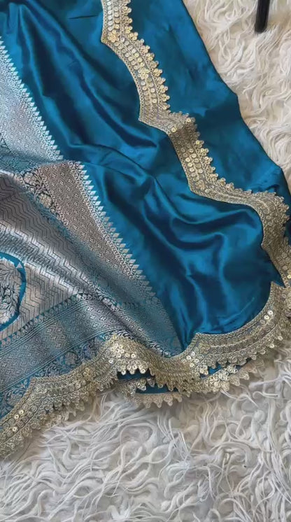 Banarasi katan mashru silk saree