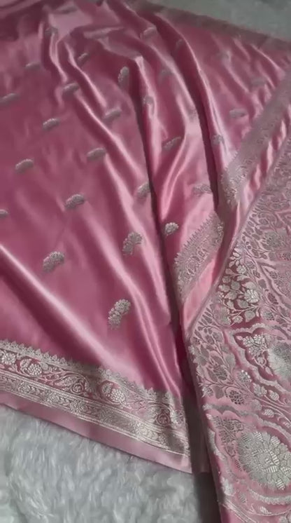 Banarasi katan mashru silk saree