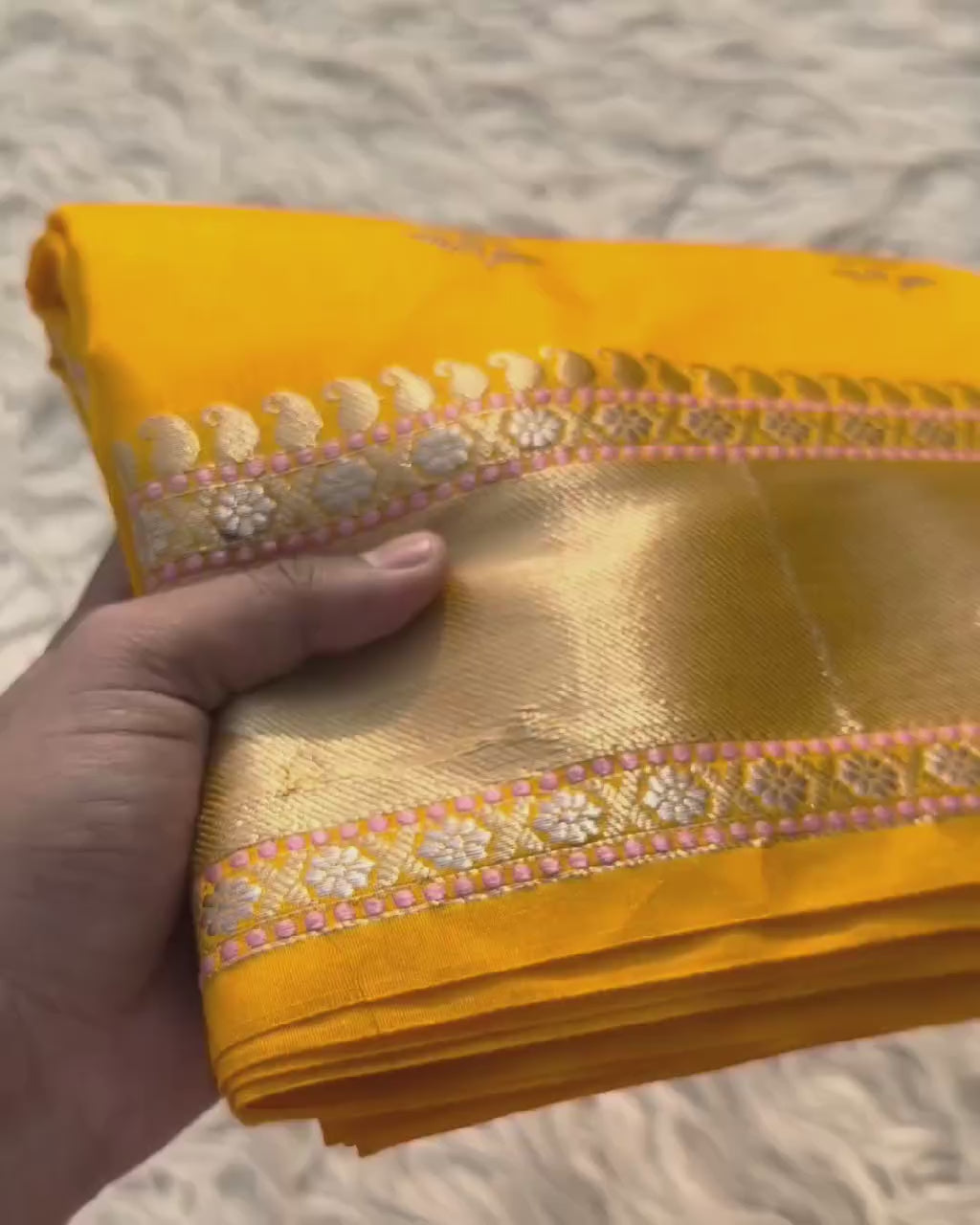 Banarasi Semi Khaddi Katan Georgette   Saree