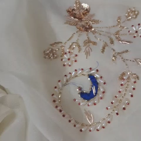 Pure Jaipuri Chiffon Saree