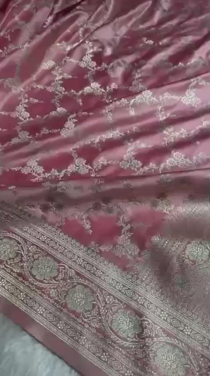 Banarasi Pure katan mashru silk saree With Blouse