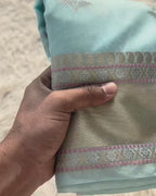 Banarasi Semi Khaddi Katan Georgette   Saree