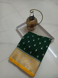 Banarasi Handloom Weaved Khaddi Semi  Georgette Saree with Zari Work