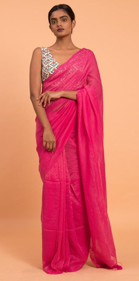 Pure Cotton Saree Without Blouse