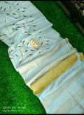 Pure Kota Staple Silk Hand Embroidery Work Saree With Blouse.