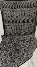 Pure Chiffon Georgette Chikankari Hand-work Saree With Running Blouse